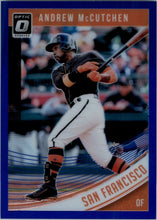 Load image into Gallery viewer, 2016 Donruss Optic BLUE Andrew McCutchen /149 Pittsburgh Pirates #22
