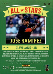 2018 Donruss Optic Orange Jose Ramirez 006/199 Cleveland Indians #169