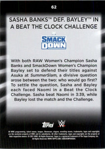 2021 Topps WWE Women's Division Sasha Banks #62