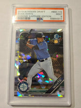 Load image into Gallery viewer, 2019 Bowman Chrome Sapphire Edition Evan White RC PSA 9