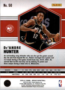 2020-21 Panini Mosaic De'Andre Hunter Atlanta Hawks #50