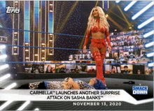 Load image into Gallery viewer, 2021 Topps WWE Women&#39;s Division Carmella #95