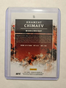 2021 Panini UFC Chronicles Origins Khamzat Chimaev #32 Rookie Card