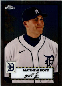 2021 Topps Chrome Platinum Anniversary Matthew Boyd Detroit Tigers #443