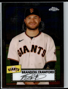 2021 Topps Chrome Platinum Anniversary Brandon Crawford San Francisco Giants