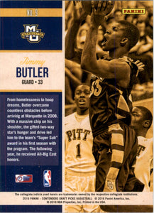 2016-17 Panini Contenders Draft Picks Old School Colors Jimmy Butler Marquette